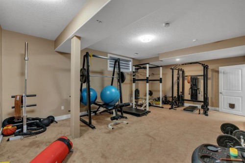 71 Canals Close Sw, Airdrie, AB - Indoor Photo Showing Gym Room