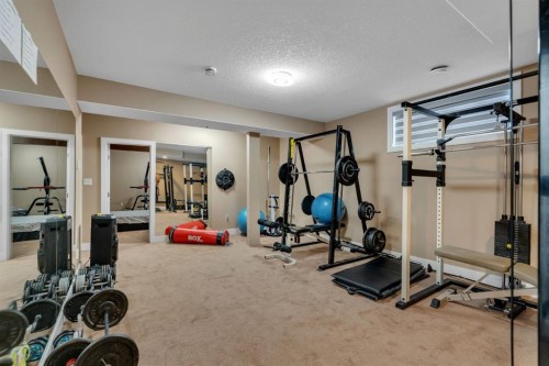 71 Canals Close Sw, Airdrie, AB - Indoor Photo Showing Gym Room