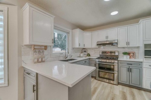 8286 Edgebrook Drive Nw, Calgary, AB - Indoor Photo Showing Kitchen With Double Sink