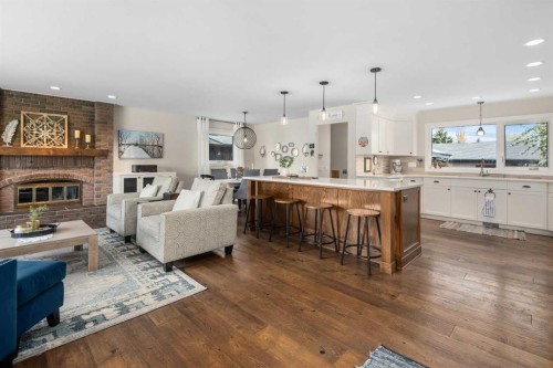 14519 Parkside Drive Se, Calgary, AB - Indoor With Fireplace