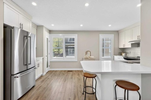 814 Cranbrook Walk Se, Calgary, AB - Indoor Photo Showing Kitchen With Stainless Steel Kitchen With Upgraded Kitchen