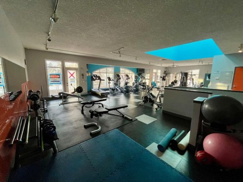 4107-24 Hemlock Crescent Sw, Calgary, AB - Indoor Photo Showing Gym Room