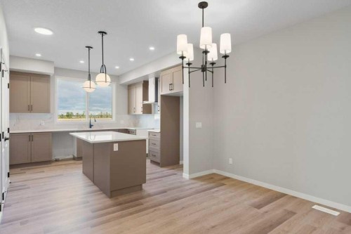 123 Montane Link Se, High River, AB - Indoor Photo Showing Kitchen With Upgraded Kitchen