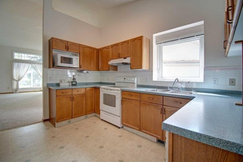 345 Sandringham Court Nw, Calgary, AB - Indoor Photo Showing Kitchen With Double Sink