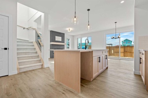 571 Buffaloberry Manor Se, Calgary, AB - Indoor Photo Showing Kitchen