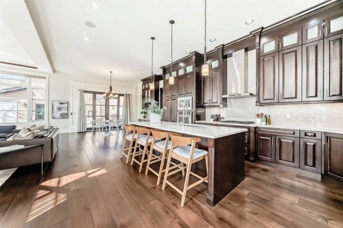 602 22 Avenue Ne, Calgary, AB - Indoor Photo Showing Living Room With Fireplace