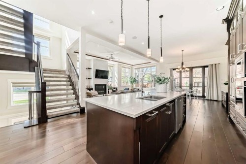 602 22 Avenue Ne, Calgary, AB - Indoor Photo Showing Kitchen With Double Sink With Upgraded Kitchen