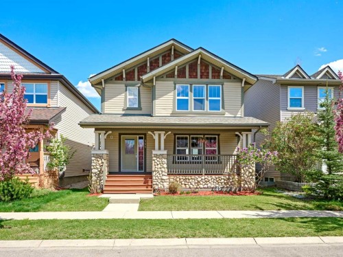 383 Prestwick Close Se, Calgary, AB - Outdoor With Deck Patio Veranda With Facade