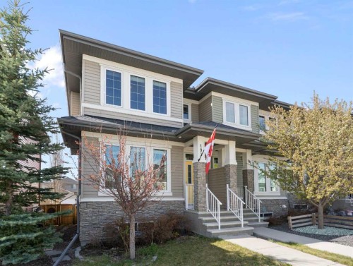 193 River Heights Drive, Cochrane, AB - Outdoor With Facade
