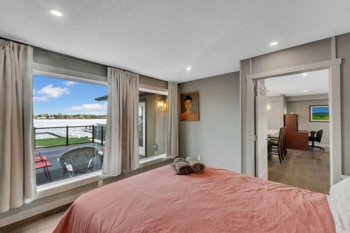 760 West Chestermere Drive, Chestermere, AB - Indoor Photo Showing Bedroom