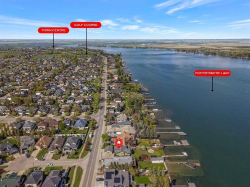 760 West Chestermere Drive, Chestermere, AB - Outdoor With Body Of Water With View
