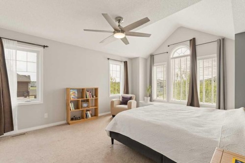 728 Windridge Road Sw, Airdrie, AB - Indoor Photo Showing Bedroom