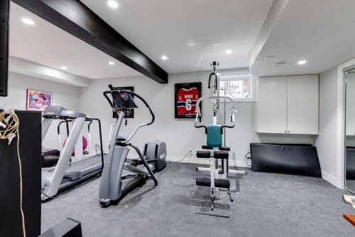 89 Douglasdale Crescent Se, Calgary, AB - Indoor Photo Showing Gym Room