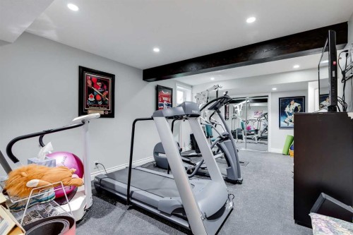 89 Douglasdale Crescent Se, Calgary, AB - Indoor Photo Showing Gym Room