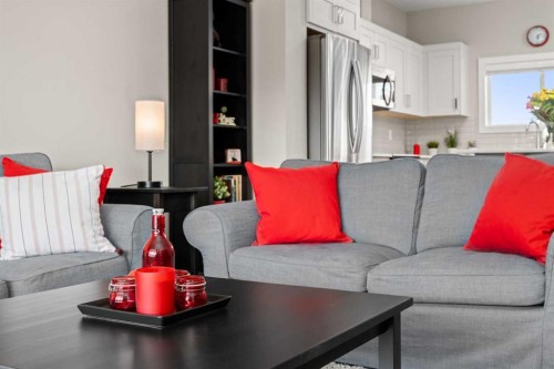 536 Cranford Drive Se, Calgary, AB - Indoor Photo Showing Living Room