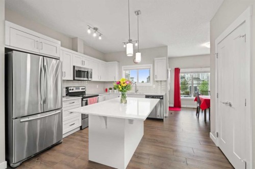 536 Cranford Drive Se, Calgary, AB - Indoor Photo Showing Kitchen With Stainless Steel Kitchen With Upgraded Kitchen