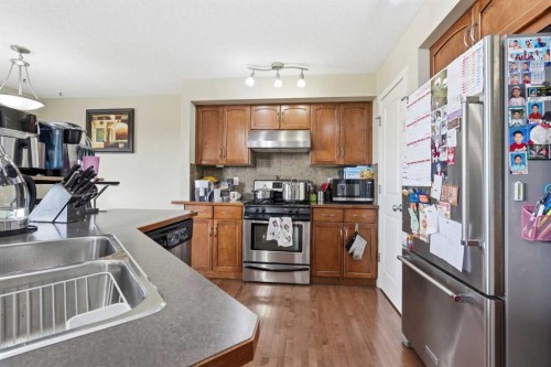555 Panamount Boulevard, Calgary, AB - Indoor Photo Showing Kitchen With Stainless Steel Kitchen With Double Sink