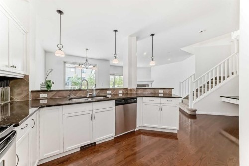 27 Aspen Hills Close Sw, Calgary, AB - Indoor Photo Showing Kitchen With Double Sink With Upgraded Kitchen