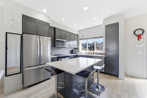 9060 52 Street Ne, Calgary, AB - Indoor Photo Showing Kitchen With Stainless Steel Kitchen With Upgraded Kitchen