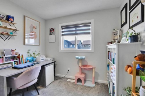 112 Langwell Common Se, Airdrie, AB - Indoor Photo Showing Office