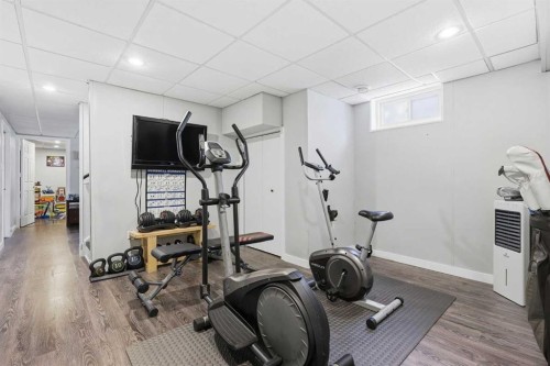 51 Aberdare Way Ne, Calgary, AB - Indoor Photo Showing Gym Room