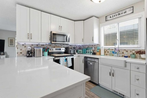 51 Aberdare Way Ne, Calgary, AB - Indoor Photo Showing Kitchen With Upgraded Kitchen