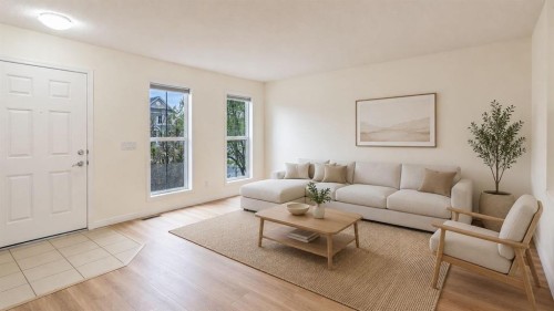 484 Auburn Bay Avenue Se, Calgary, AB - Indoor Photo Showing Living Room