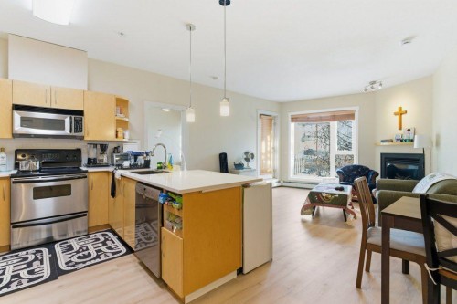 210-69 Springborough Court Sw, Calgary, AB - Indoor Photo Showing Kitchen