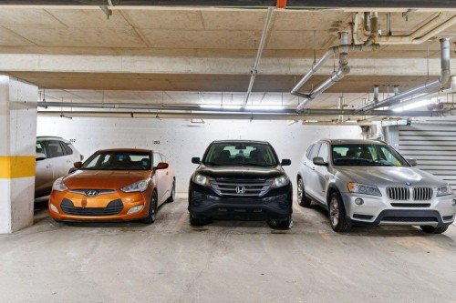 210-69 Springborough Court Sw, Calgary, AB - Indoor Photo Showing Garage