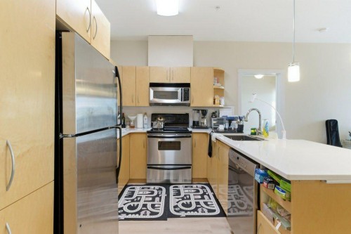 210-69 Springborough Court Sw, Calgary, AB - Indoor Photo Showing Kitchen