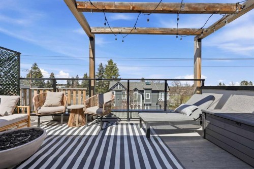 3707 30 Avenue Sw, Calgary, AB - Outdoor With Deck Patio Veranda With View With Exterior