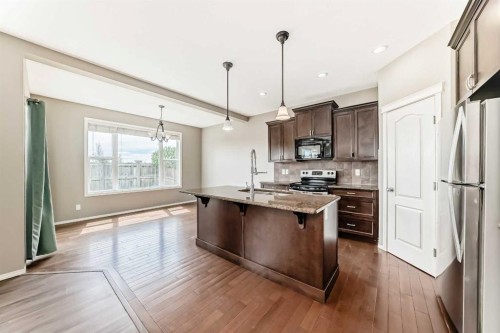196 Cranberry Circle Se, Calgary, AB - Indoor Photo Showing Kitchen With Upgraded Kitchen
