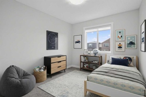 326 Creekside Boulevard Sw, Calgary, AB - Indoor Photo Showing Bedroom