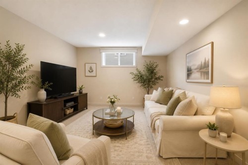 37 Prominence Park Sw, Calgary, AB - Indoor Photo Showing Living Room