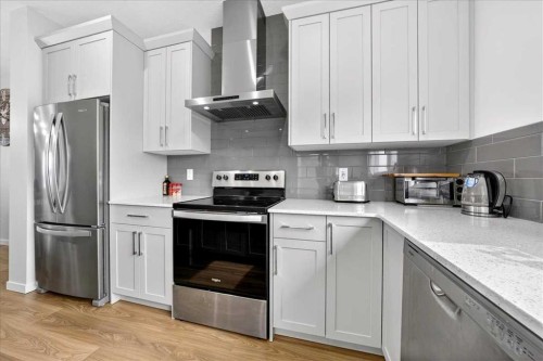 10 Lucas Close Nw, Calgary, AB - Indoor Photo Showing Kitchen With Stainless Steel Kitchen