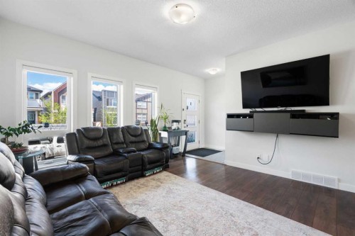 280 Cornerstone Passage Ne, Calgary, AB - Indoor Photo Showing Living Room