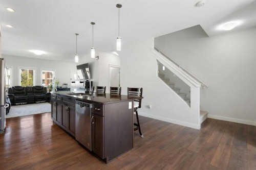280 Cornerstone Passage Ne, Calgary, AB - Indoor Photo Showing Kitchen With Double Sink With Upgraded Kitchen
