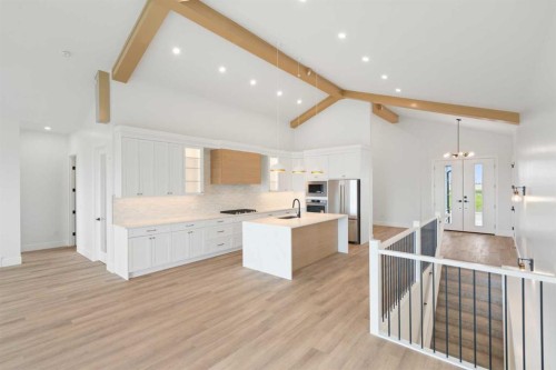 267 Muirfield Crescent, Lyalta, AB - Indoor Photo Showing Kitchen With Stainless Steel Kitchen With Upgraded Kitchen