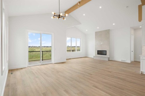 267 Muirfield Crescent, Lyalta, AB - Indoor With Fireplace