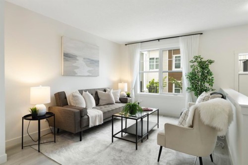 812 Cranbrook Walk Se, Calgary, AB - Indoor Photo Showing Living Room
