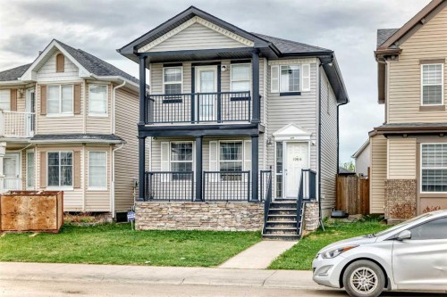 1066 Taradale Drive Ne, Calgary, AB - Outdoor With Balcony With Facade