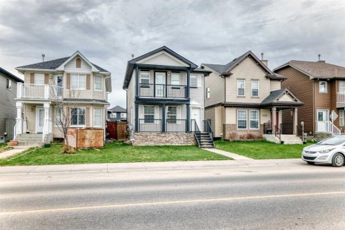1066 Taradale Drive Ne, Calgary, AB - Outdoor With Balcony With Facade