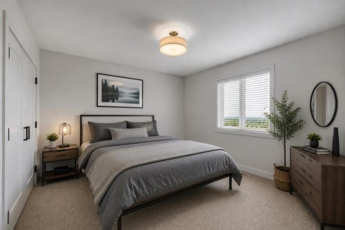 19 Coach Gate Way Sw, Calgary, AB - Indoor Photo Showing Bedroom