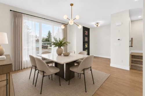 8519 48 Avenue Nw, Calgary, AB - Indoor Photo Showing Dining Room