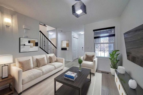 106 Sage Meadows Way Nw, Calgary, AB - Indoor Photo Showing Living Room
