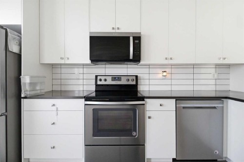 402-11 Evanscrest Mews Nw, Calgary, AB - Indoor Photo Showing Kitchen With Stainless Steel Kitchen