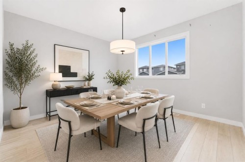 1060 West Lakeview Drive, Chestermere, AB - Indoor Photo Showing Dining Room