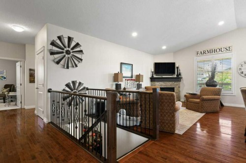 2193 High Country Rise Nw, High River, AB - Indoor With Fireplace