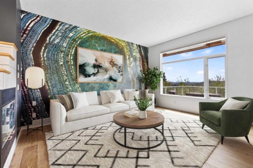 18 Eagleview Place, Cochrane, AB - Indoor Photo Showing Living Room