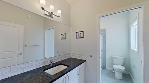 168 Magnolia Manor Se, Calgary, AB - Indoor Photo Showing Bathroom